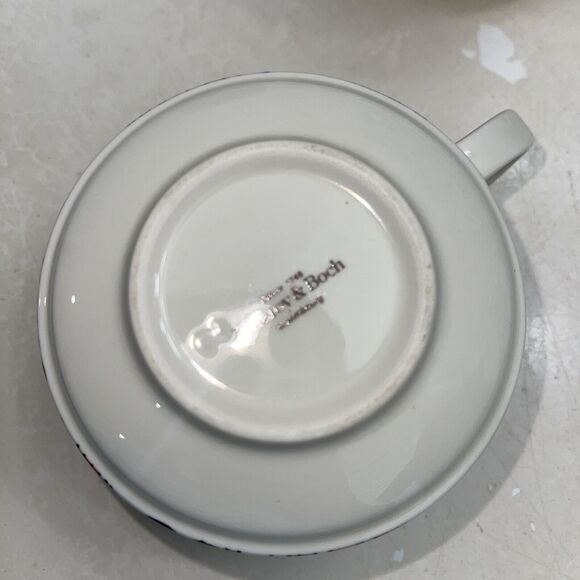 VINTAGE VILLEROY & BOCH TWO ACAPULCO STACKABLE COFFEE/TEA CUPS MUGS LUXEMBOURG - Picture 3 of 4